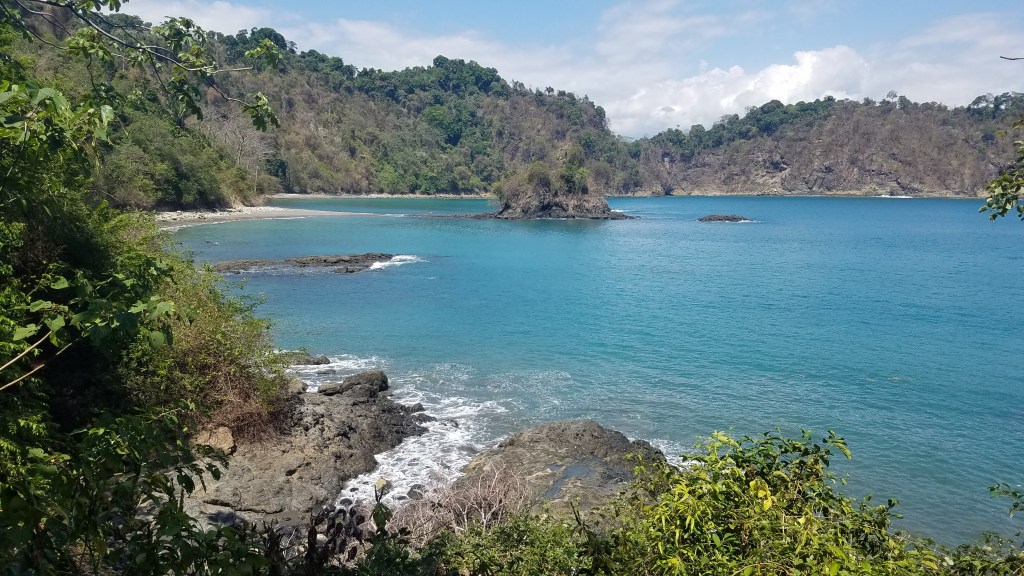 Rocky beaches on a sunny day.